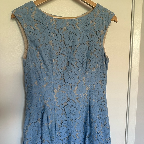Vince Camuto Light Blue Lace Dress Size 8 - Picture 6 of 7